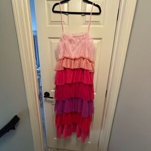Tiered Pink Dress